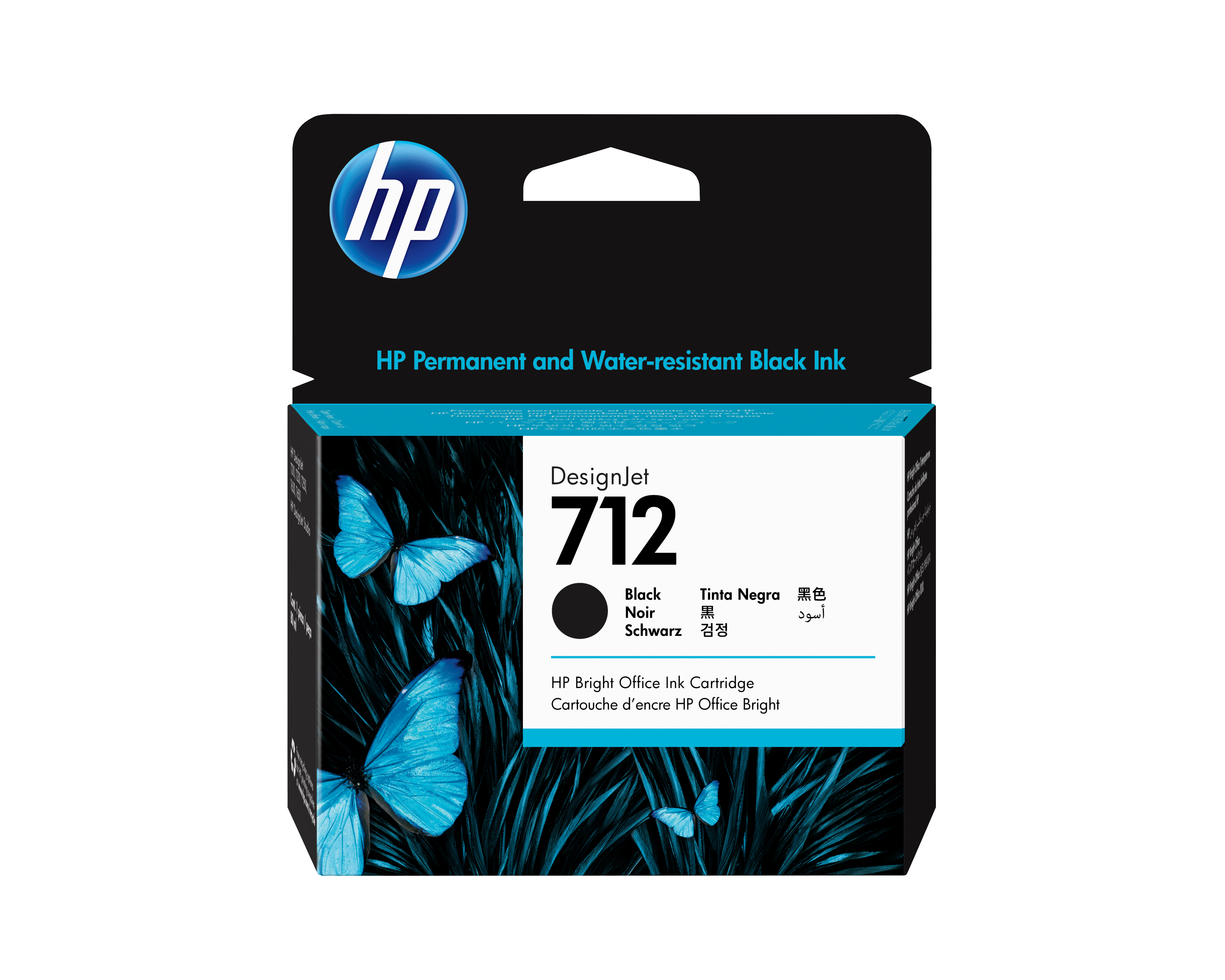 HP 712 DesignJet Schwarz 80ml