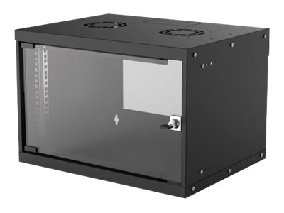 Intellinet Wandverteiler 6 HE 19 Zoll Flatpack schwarz