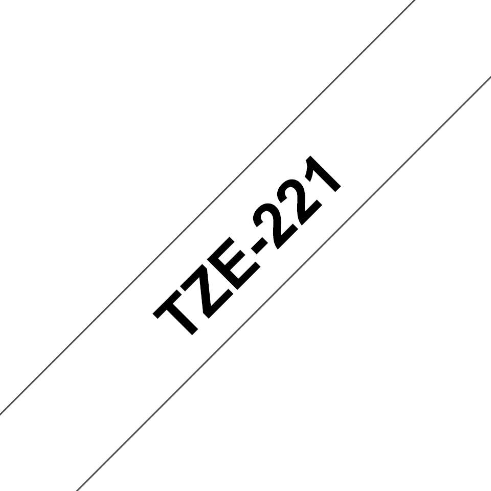Brother TZe-221 Schriftband 9mm schwarz/weiß