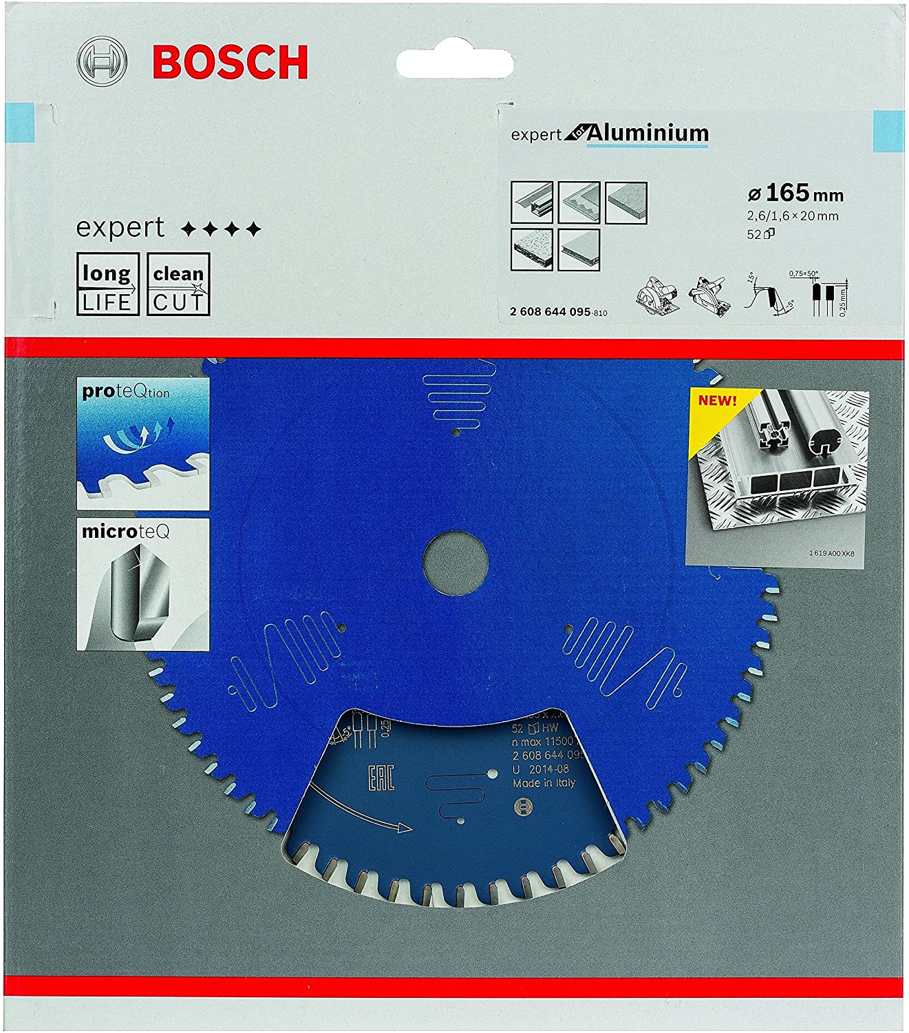 Bosch Expert for Aluminium Kreissägeblatt 165mm 52Z
