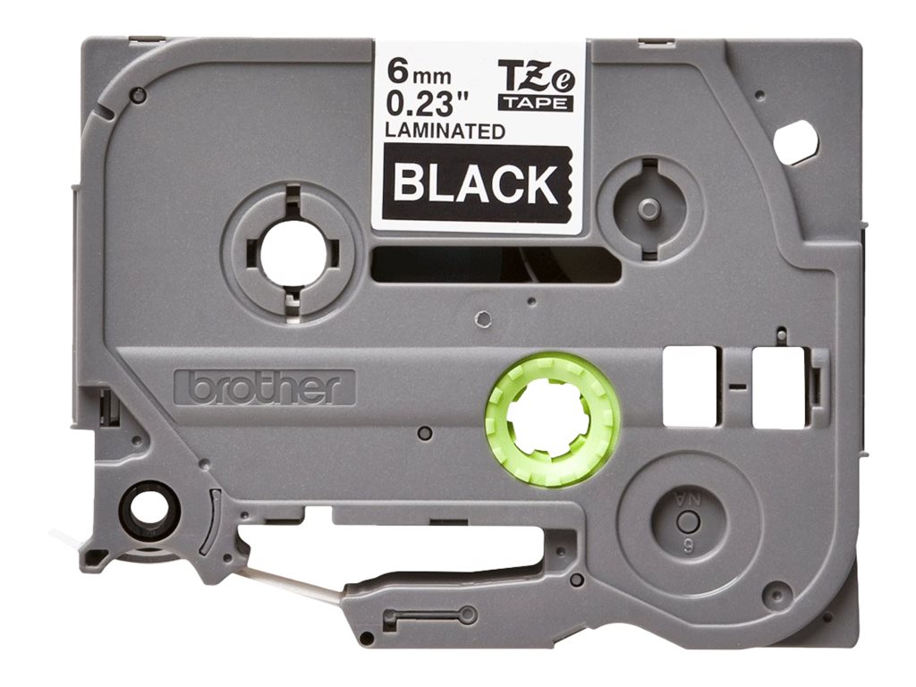 Brother TZe-315 Weiß auf Schwarz 6mm