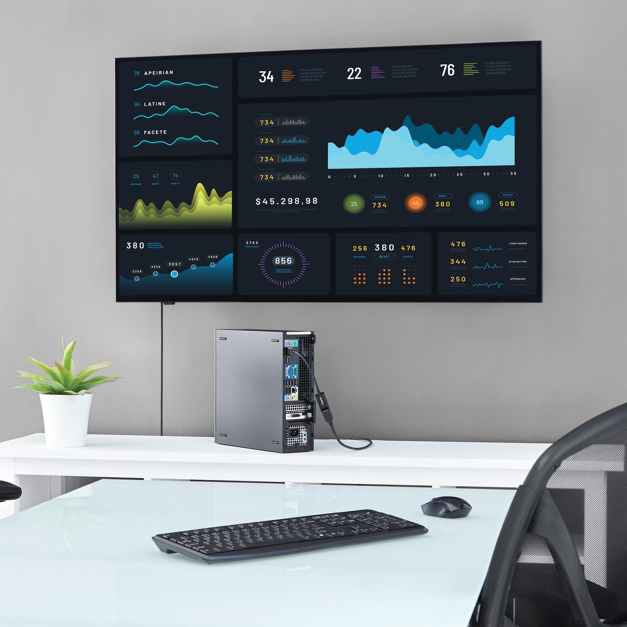 StarTech DisplayPort auf HDMI Adapter 4k 30Hz