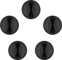 Wentronic goobay Kabelclips 2,9 cm Schwarz