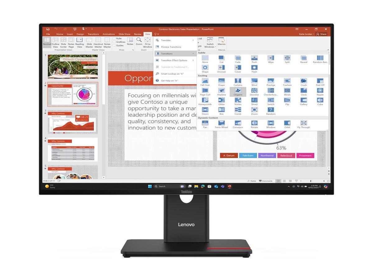 Lenovo ThinkVision T27-40 27 Zoll FHD