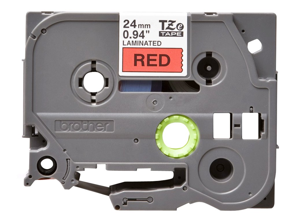 Brother TZe-451 24mm Schwarz auf Rot