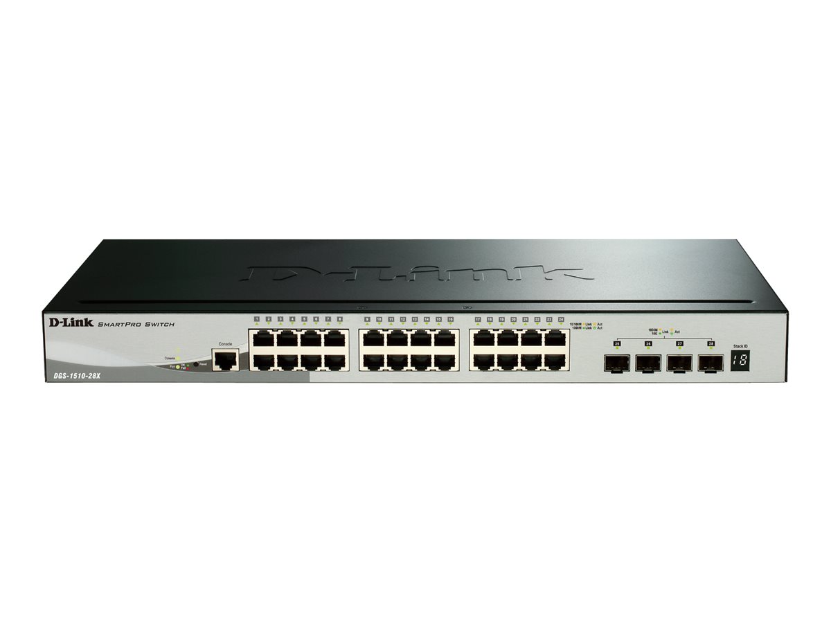 D-Link DGS 1510-28X Switch 24x GE 4x SFP+