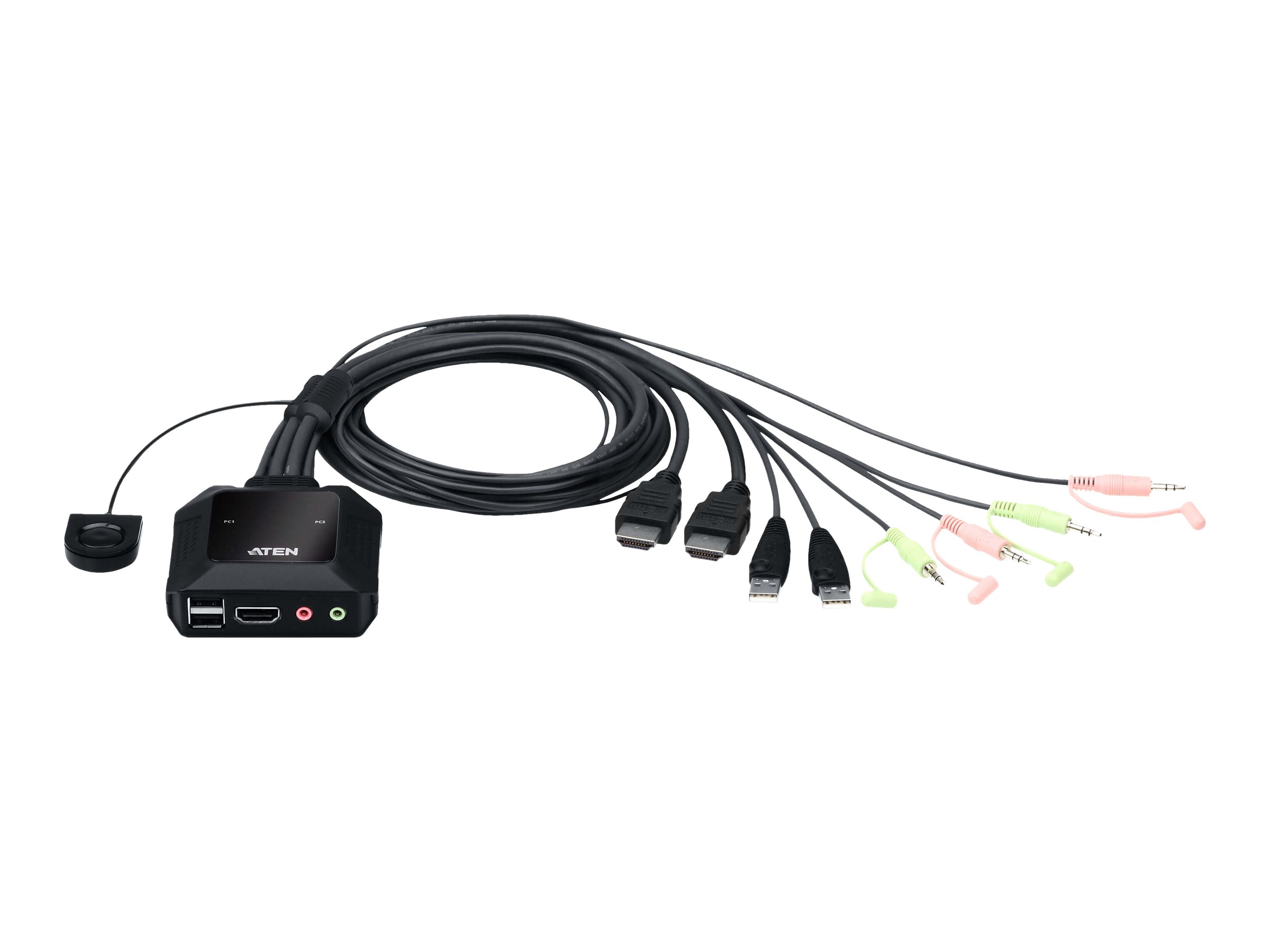 ATEN CS22H KVM-/Audio-/USB-Switch