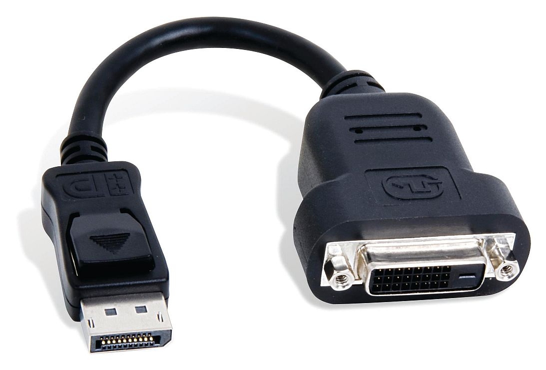 Matrox CAB-DP-DVIF DisplayPort‑DVI Kabel 0,2 m Schwarz