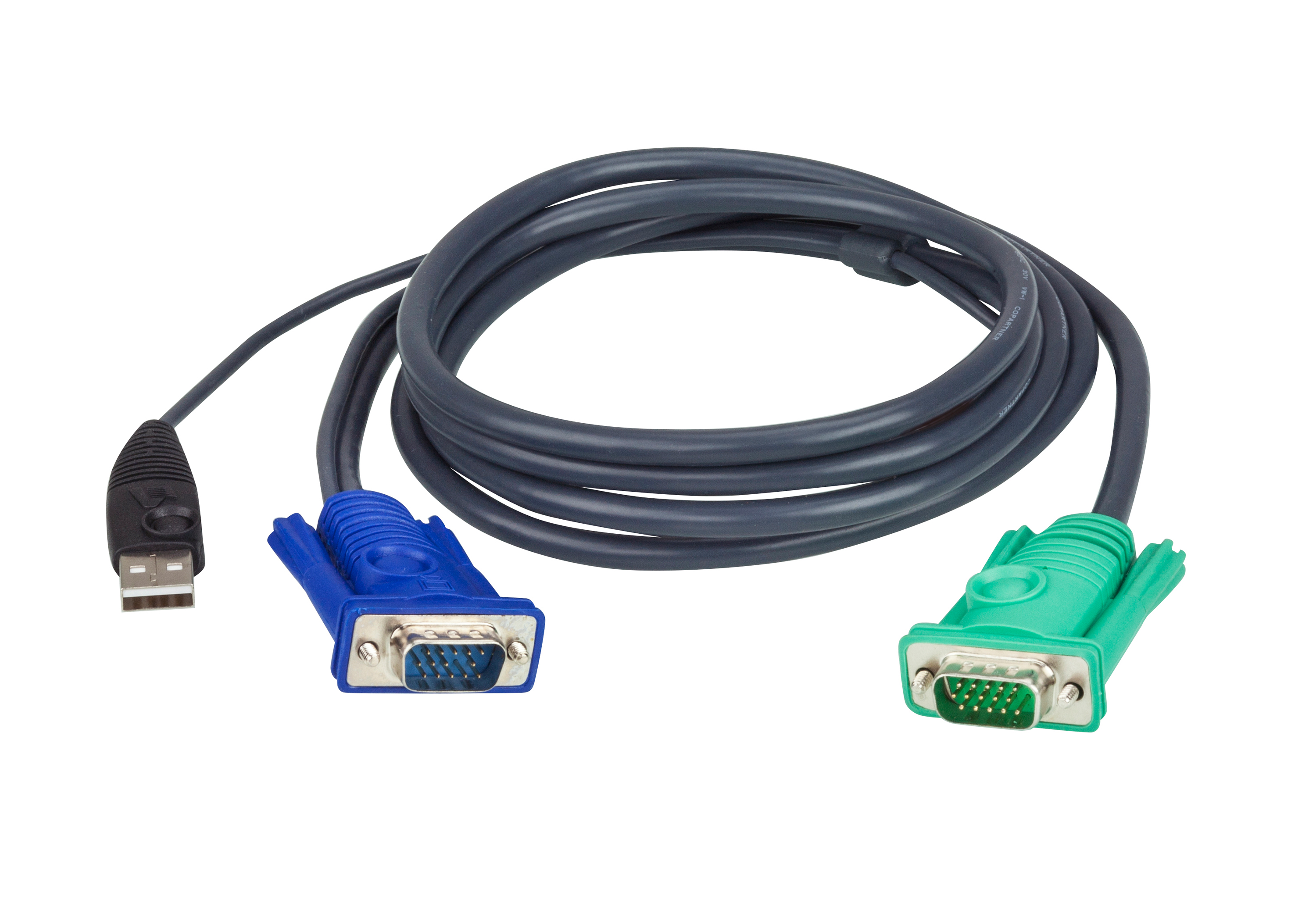 ATEN 2L5202U KVMKabel VGA USB schwarz 1,8m