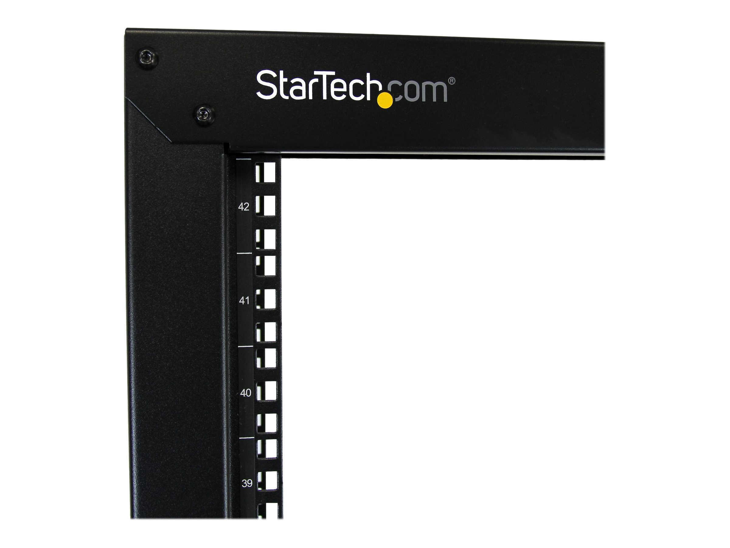 StarTech.com 2 Post Server Rack 42HE mit Rollen stabile Stahl konstruktion