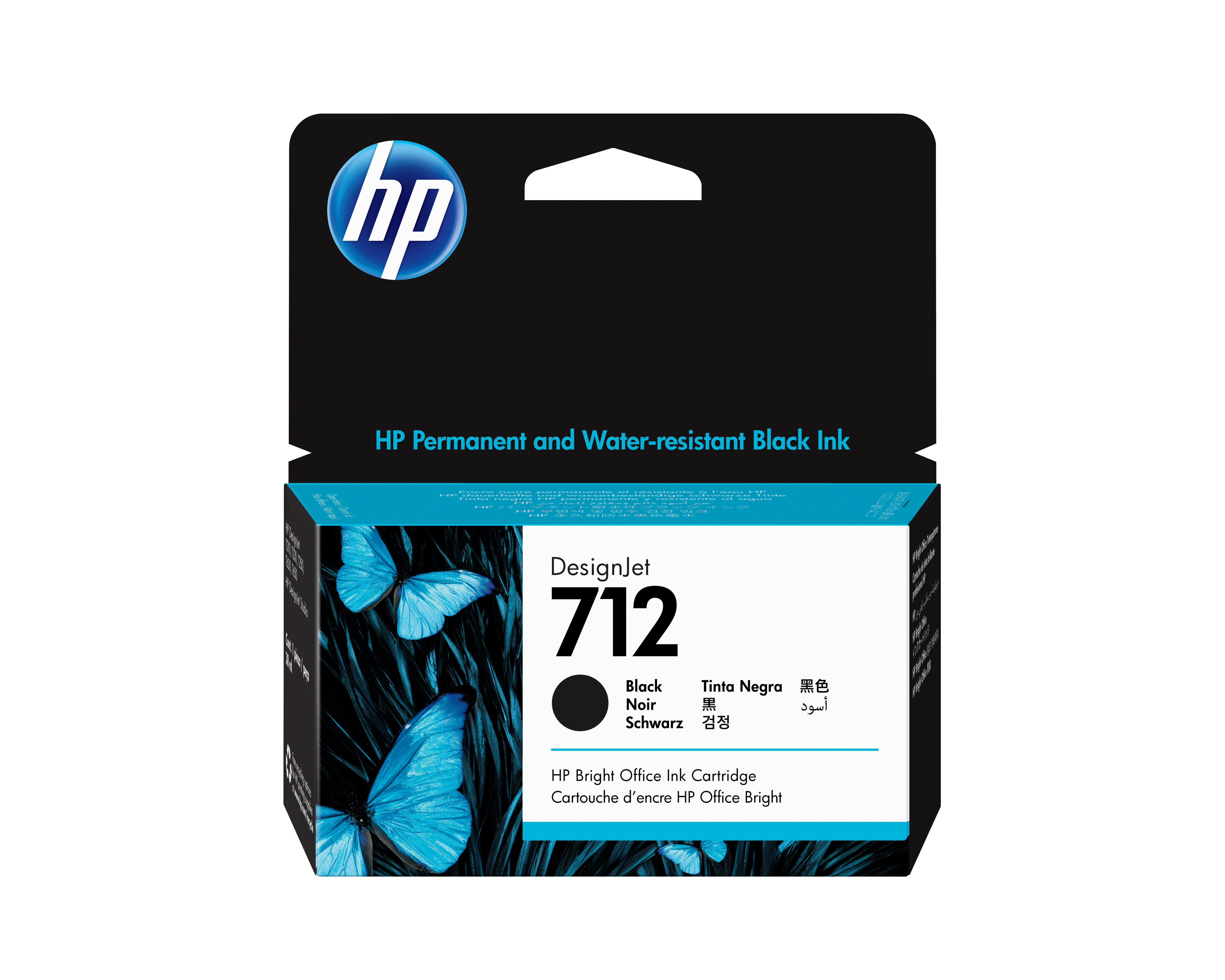 HP 712 DesignJet Schwarz 38ml