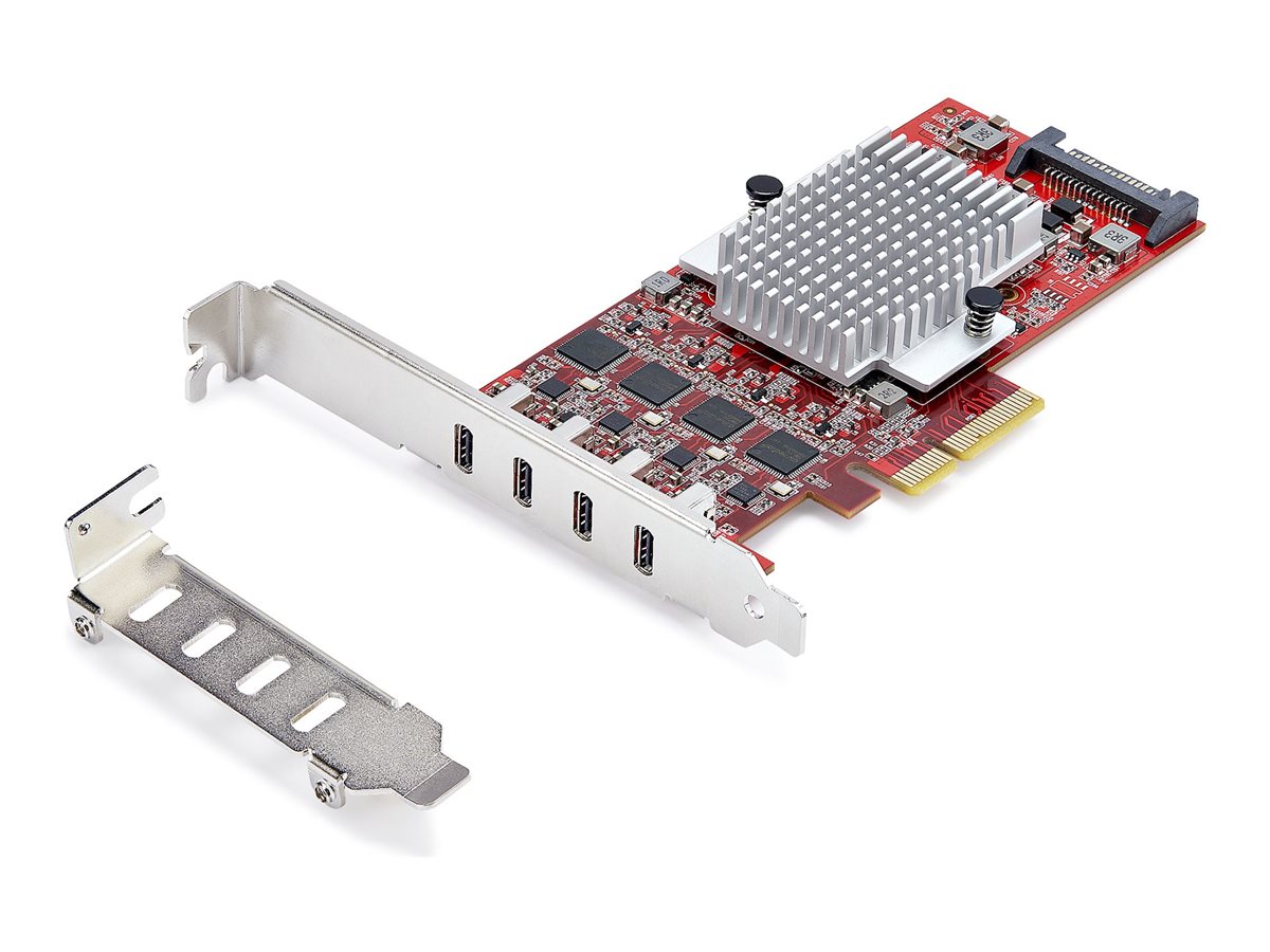 StarTech.com 4-Port USB Type-C PCIe Card USB-C 10Gb 4x Controllers