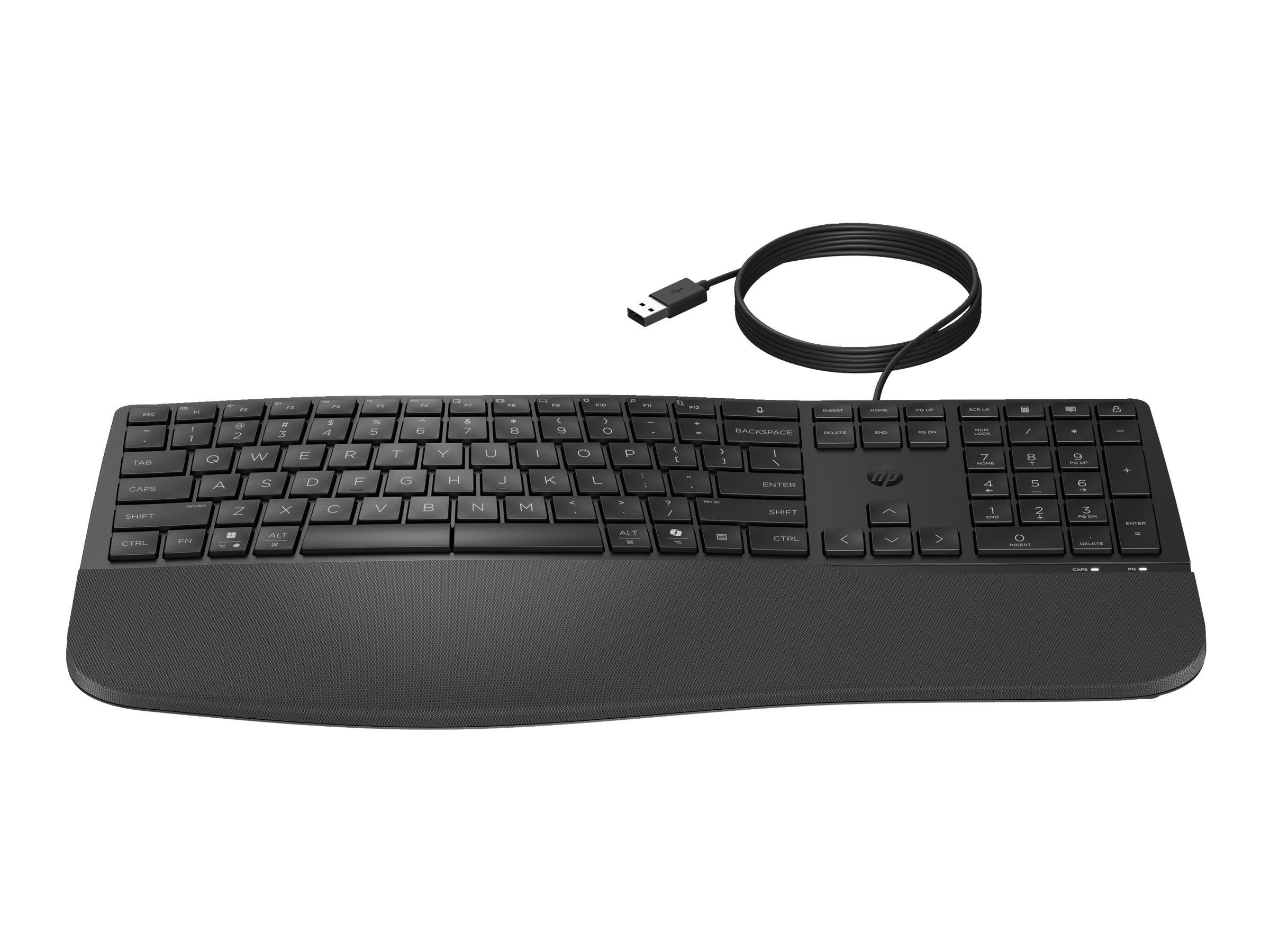 HP 485 Comfort Wired Keyboard mehrere Geräte 23 programmierbare Tasten 3-Zonen-Layout