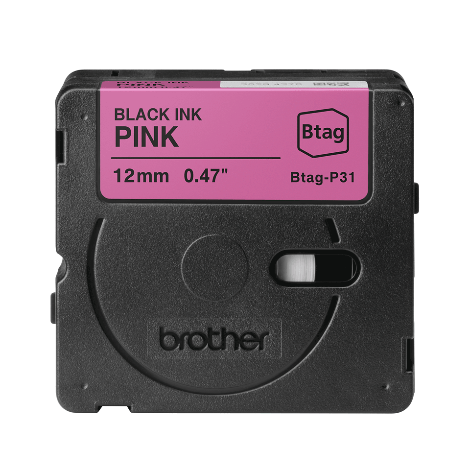 Brother BTAG-P31 Schwarz auf Pink