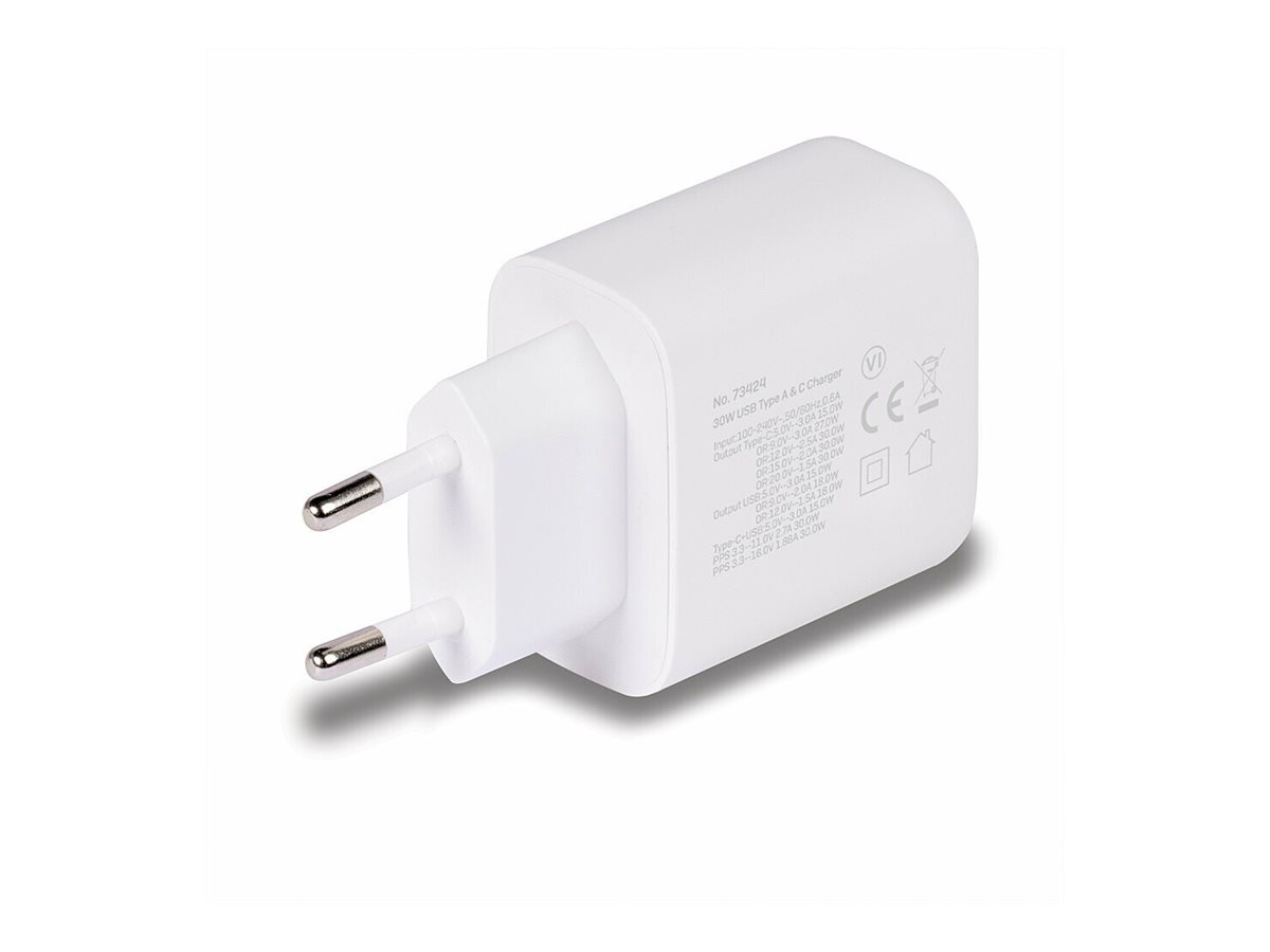 Lindy Netzteil 30W PD 3.0 USB-A USB-C