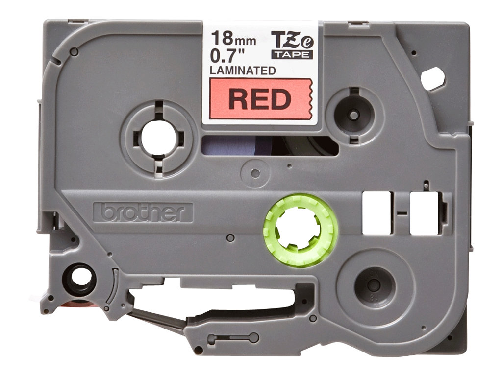 Brother TZe-441 18mm Schwarz auf Rot