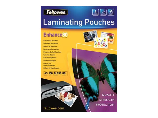 Fellowes Enhance80 ImageLast Laminierfolie A3 80 Micron glänzend