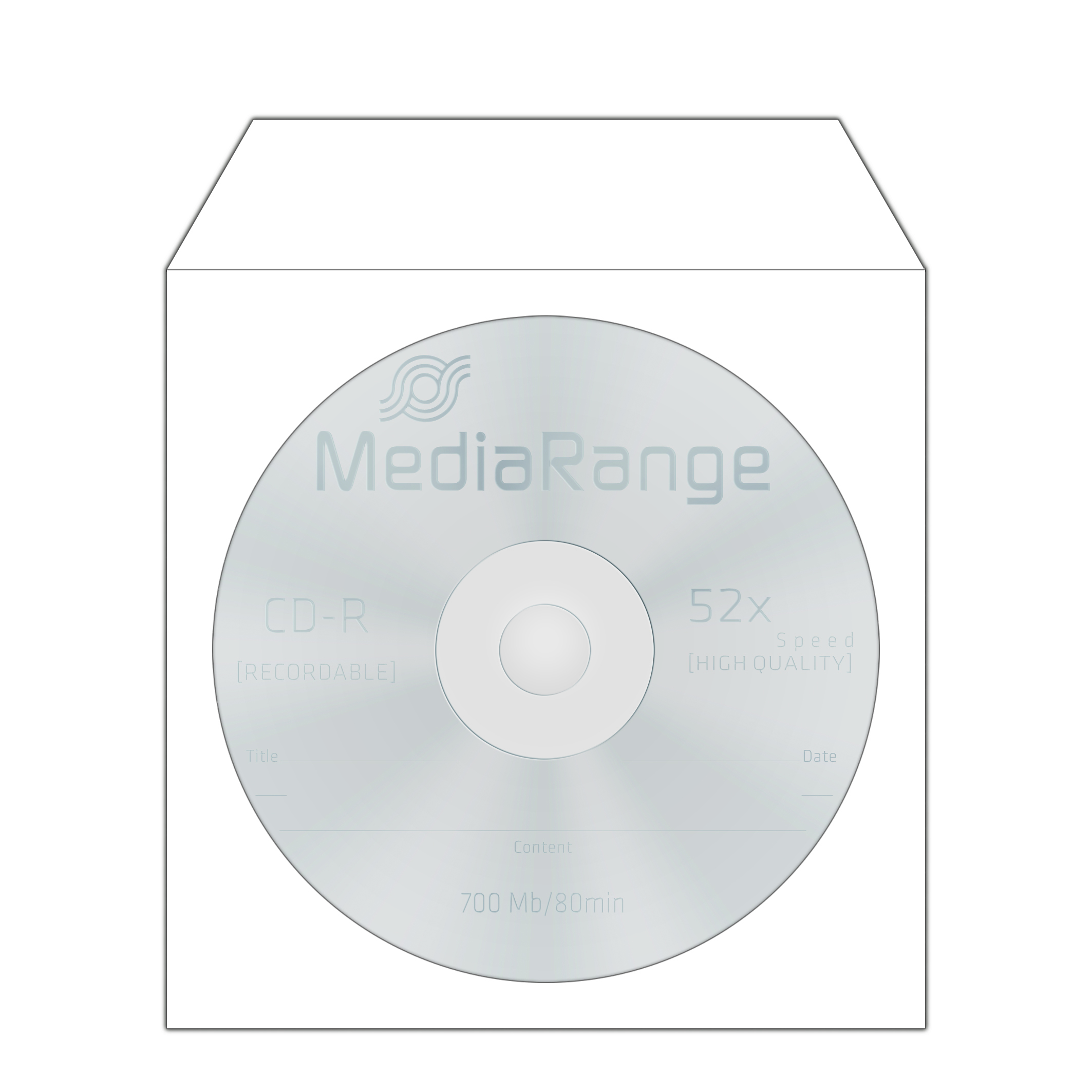 MEDIARANGE CD Paperbag-Flagwindow