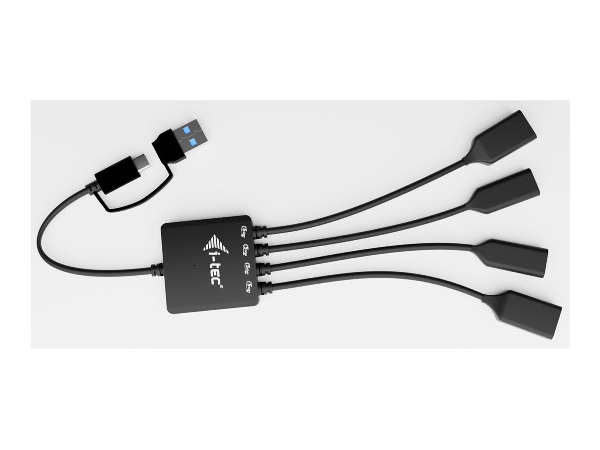 I-TEC Hub USB-C/USB-A 4‑Port 2 × USB‑C 3.2 Gen 1 2 × USB‑A 3.2 Gen 1