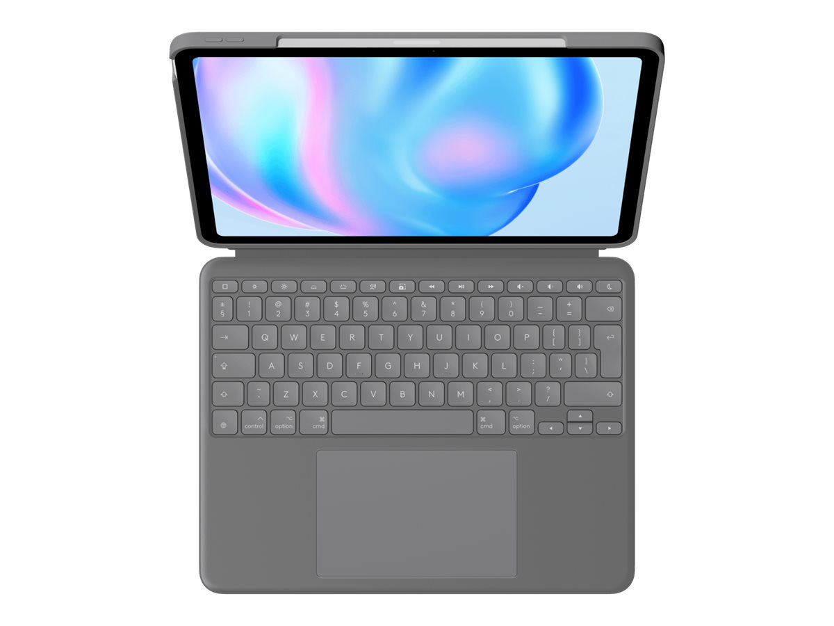 Logitech Combo Touch FOR IPADAIR 11INCHM2 Trackpad hintergrundbeleuchtet Oxford Gray