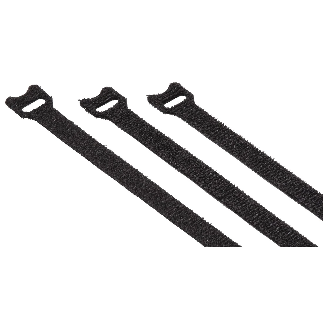 Hama Klett‑Kabelbinder 12 x 200 mm Schwarz