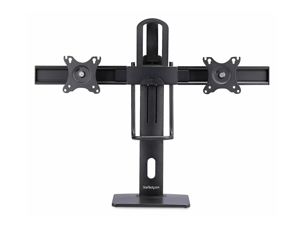 STARTECHCOM Monitorständer fur 2monitore Monitorarm fur 27 Displays Tragkraft 12kg Höhenverstellbare Monitorhalterung