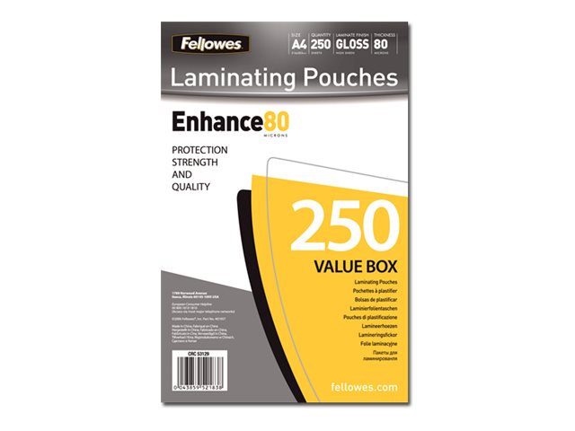 Fellowes Capture Laminierfolie A4 80 Mikron glänzend