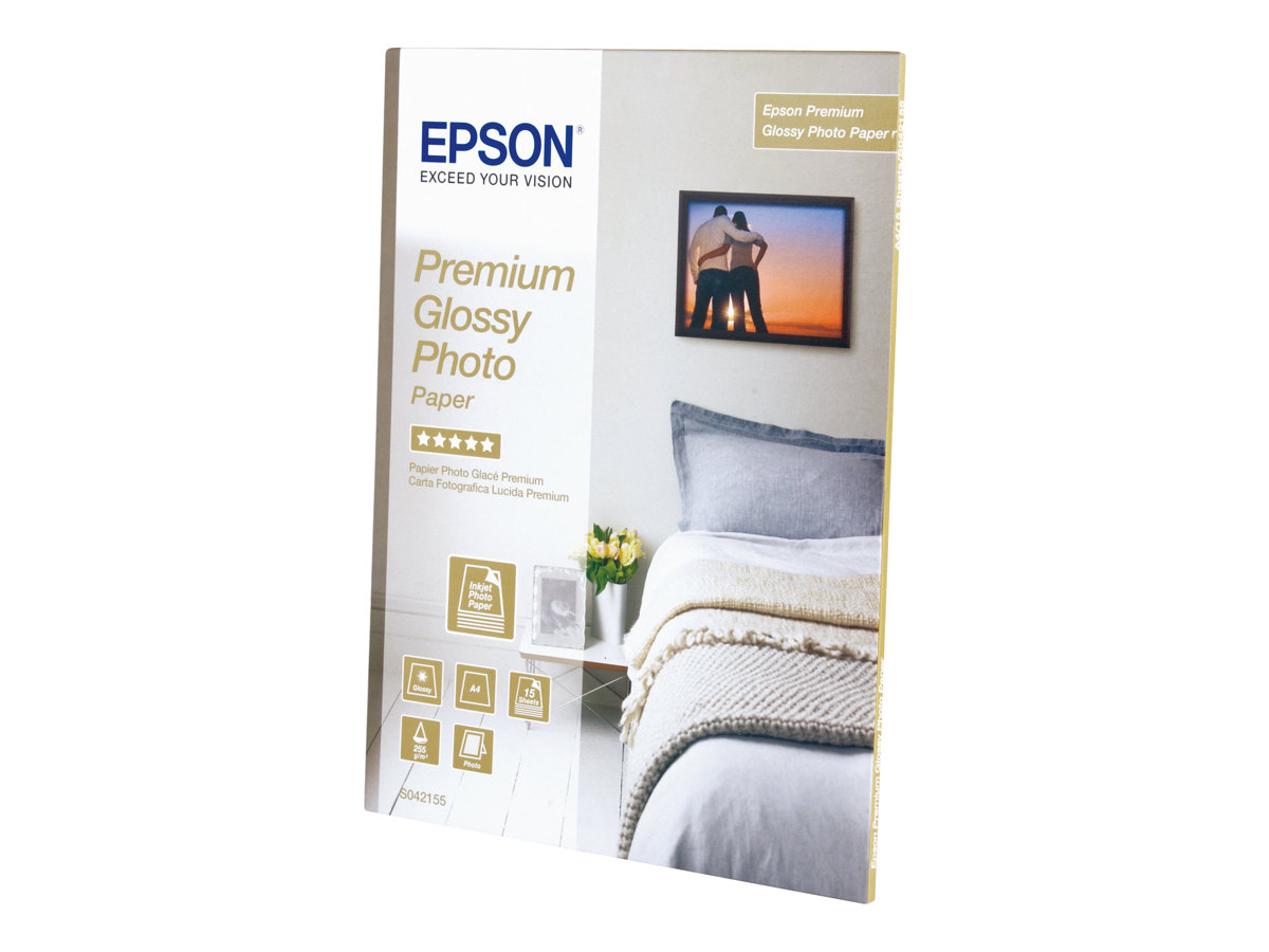 EPSON Fotopapier S042155 DIN A4 glaenzend 255 gqm 15 Blatt