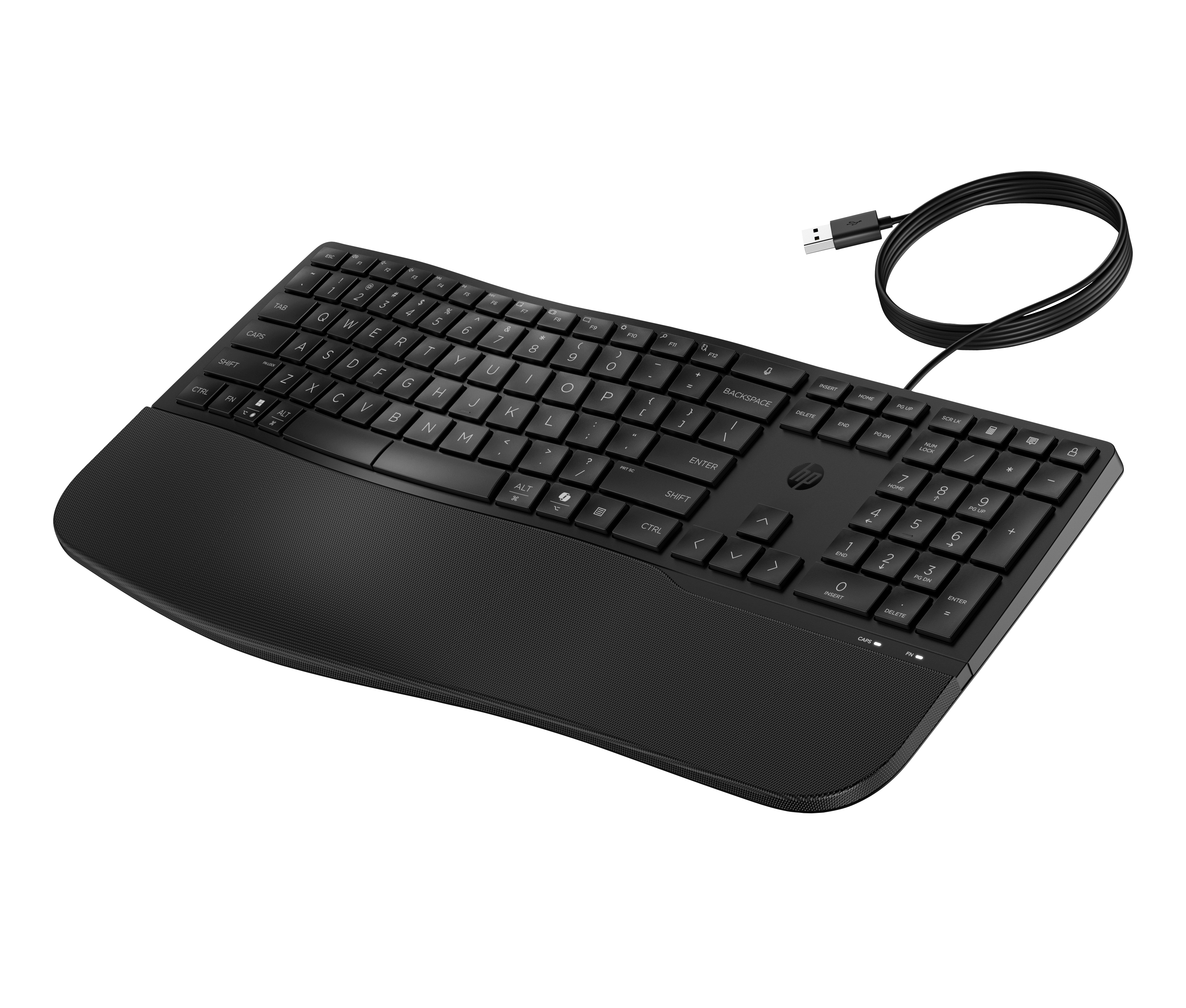 HP 485 Comfort Wired Keyboard mehrere Geräte 23 programmierbare Tasten 3-Zonen-Layout