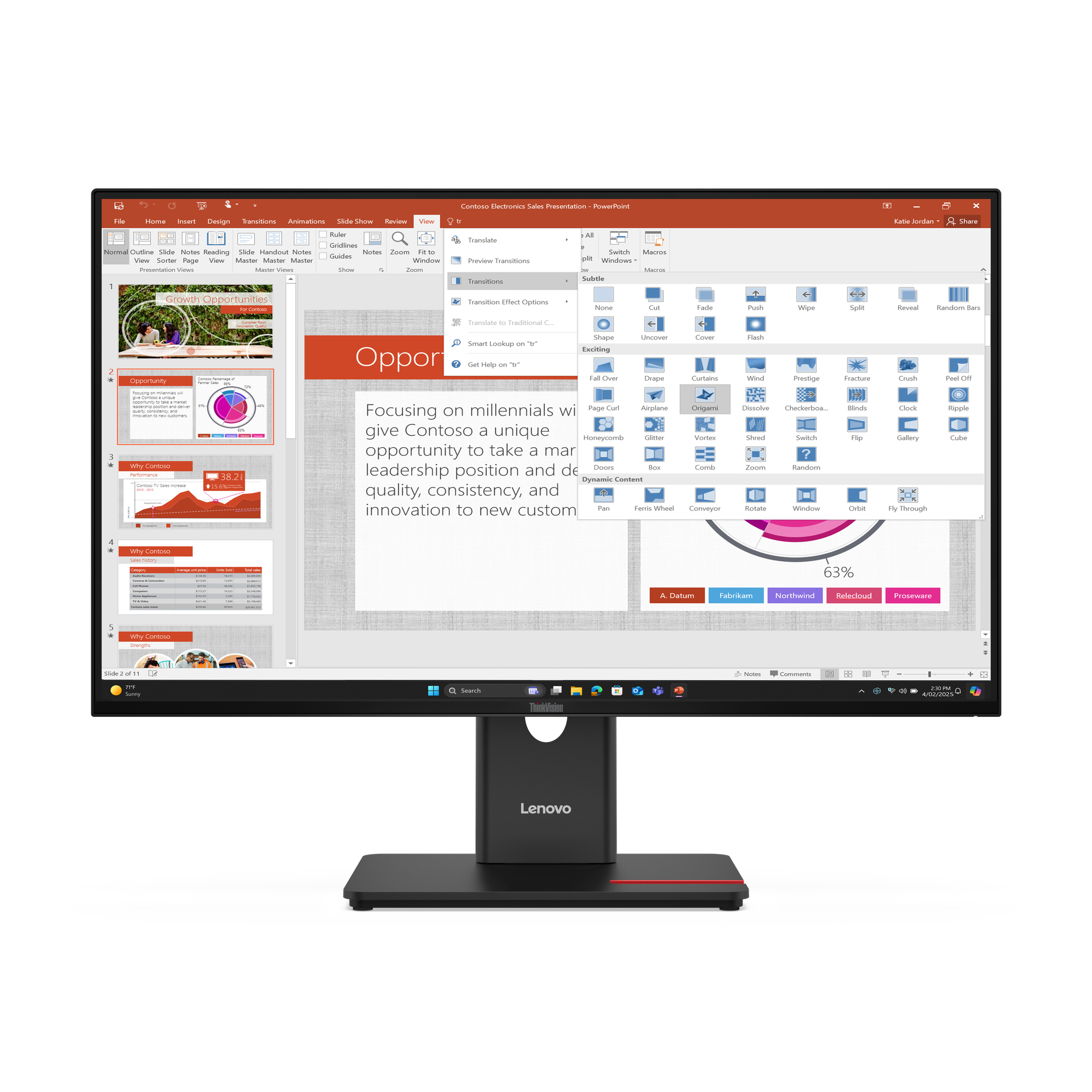Lenovo ThinkVision T27-40 27 Zoll FHD