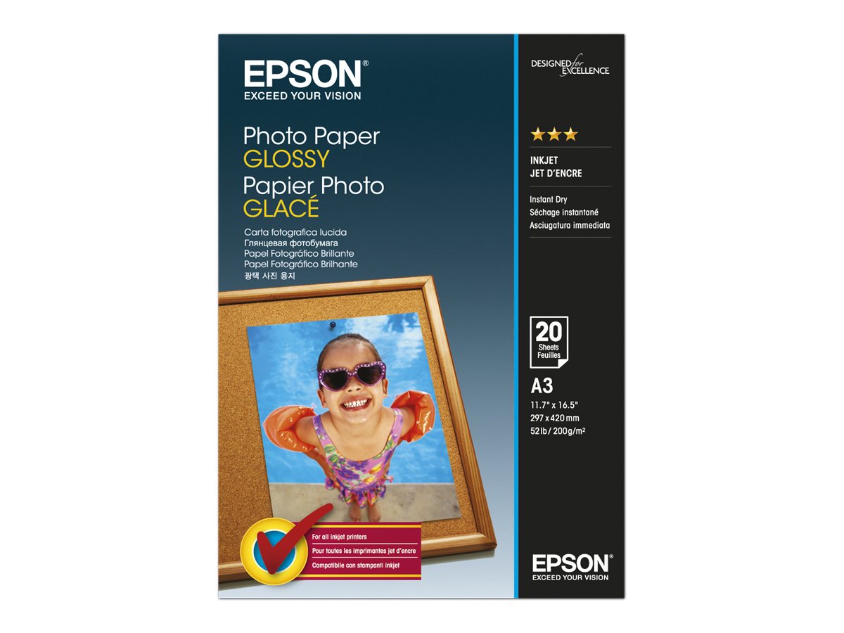 EPSON Fotopapier S042536 DIN A3 glaenzend 200 gqm 20 Blatt