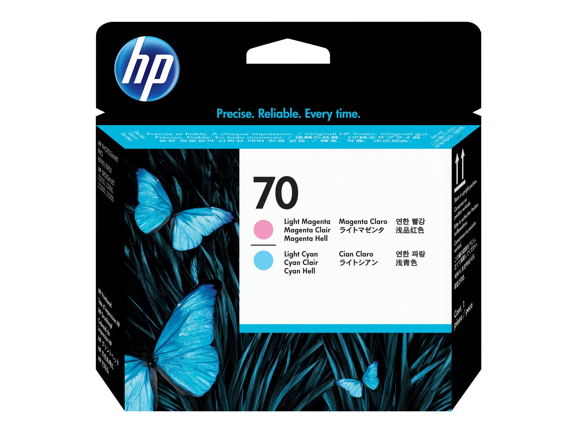 HP 70 original printhead C9405A light magenta and light cyan standard capacity 1pack