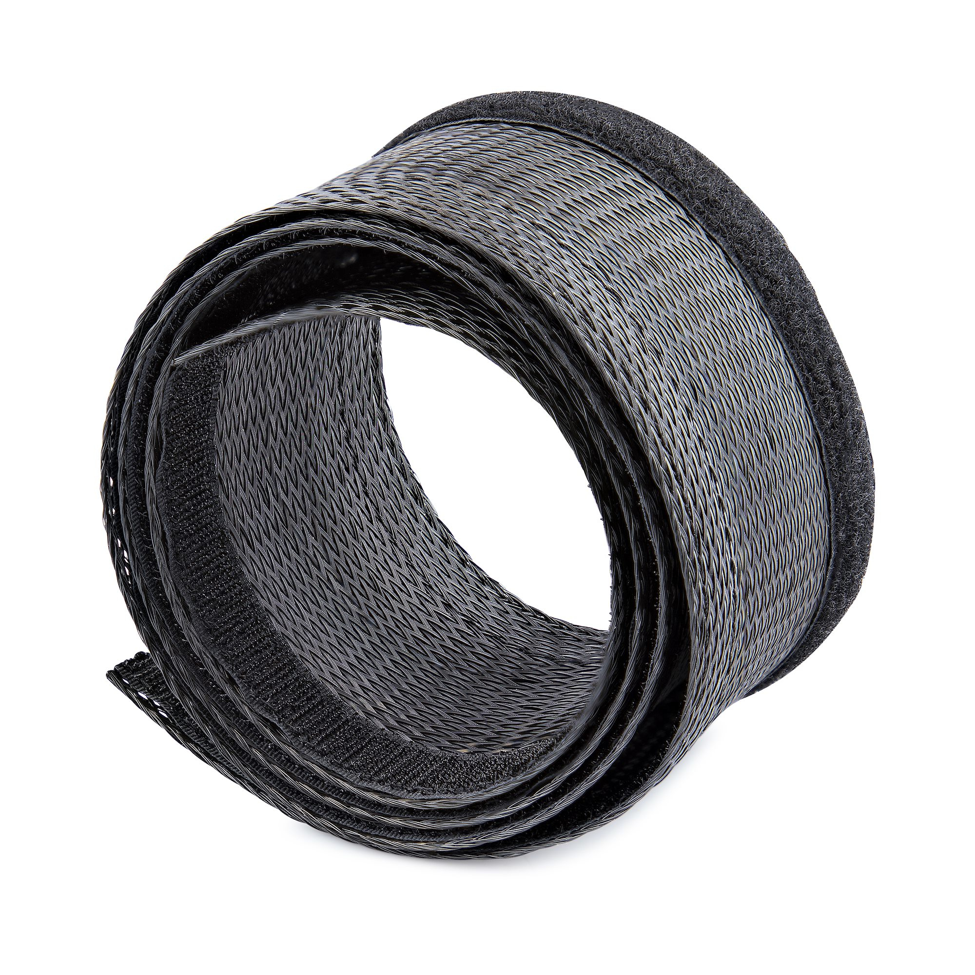 StarTech 10ft 3m Cable Management Sleeve, Trimmable Heavy Duty Cable Wrap, 12 3cm