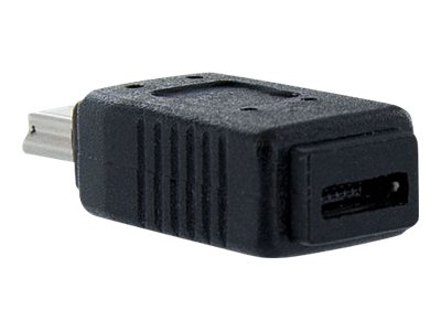 StarTech.com Micro USB auf Mini USB 2.0 Adapter Bu/St Schwarz