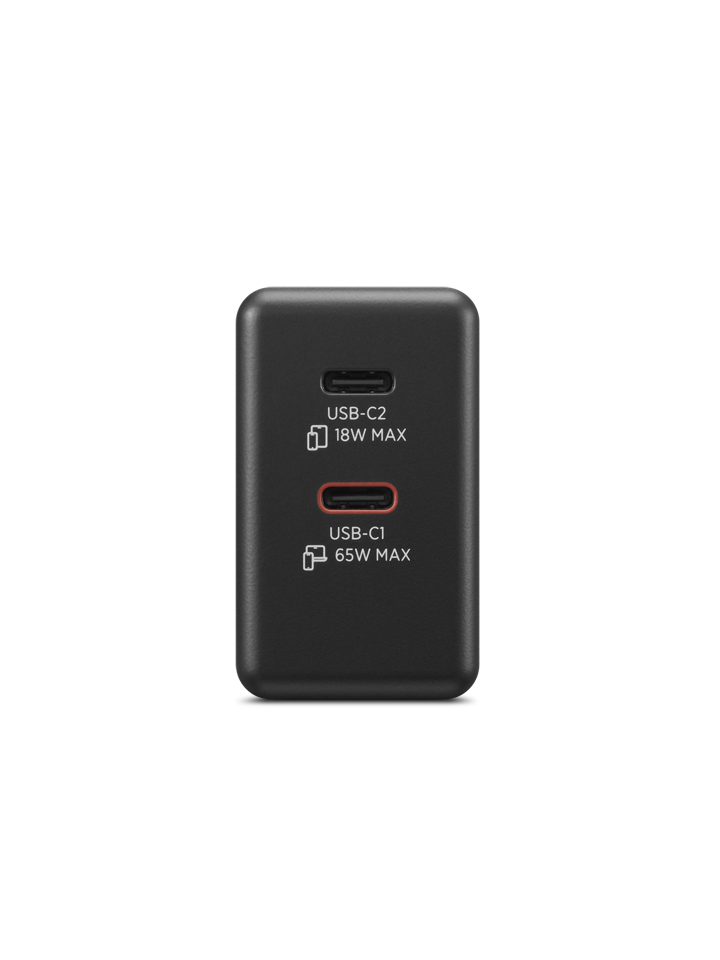 N Lenovo Dual USBC 65W GaN Charger Black EU