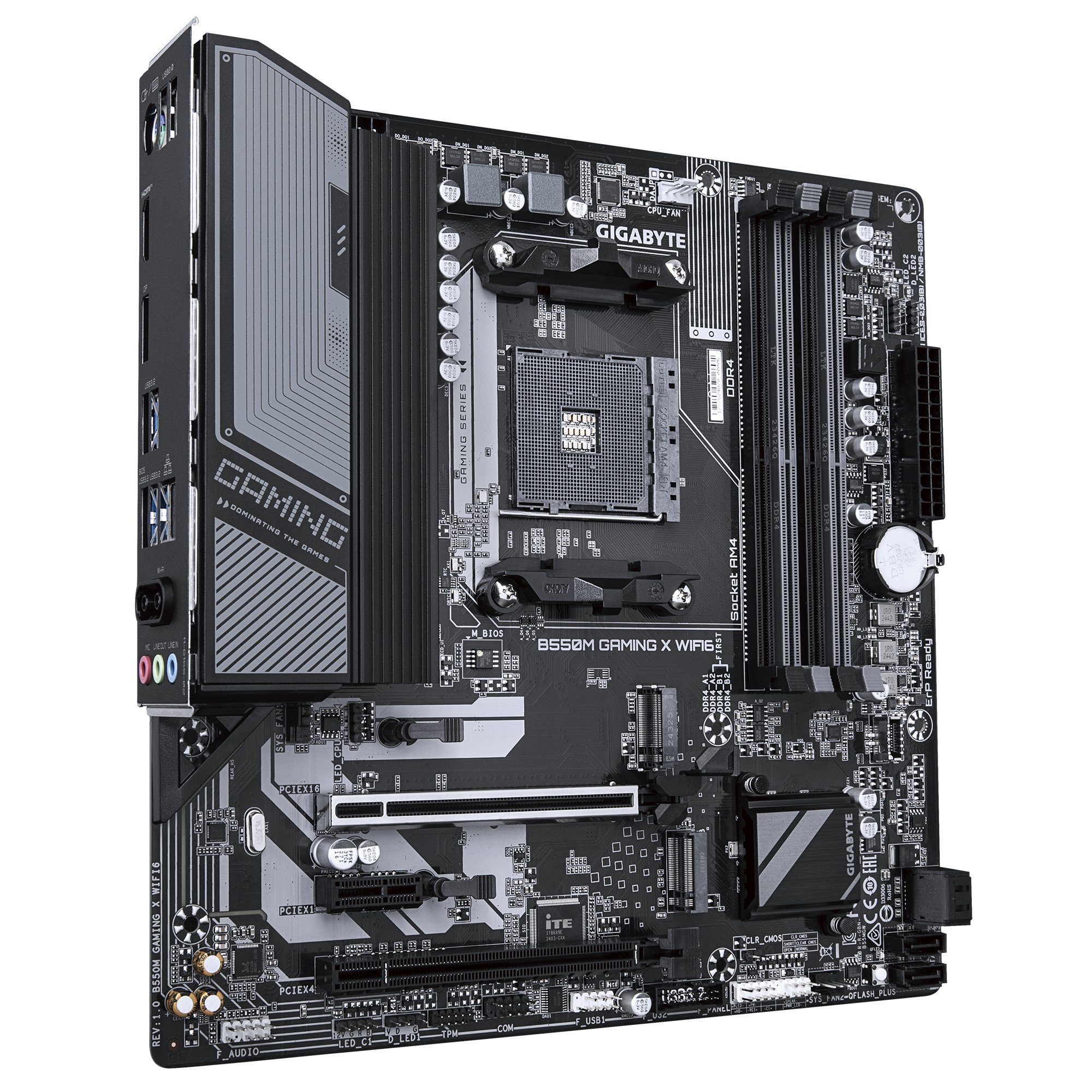 Gigabyte B550M GAMING X WIFI6 micro‑ATX Wi‑Fi 6 Bluetooth
