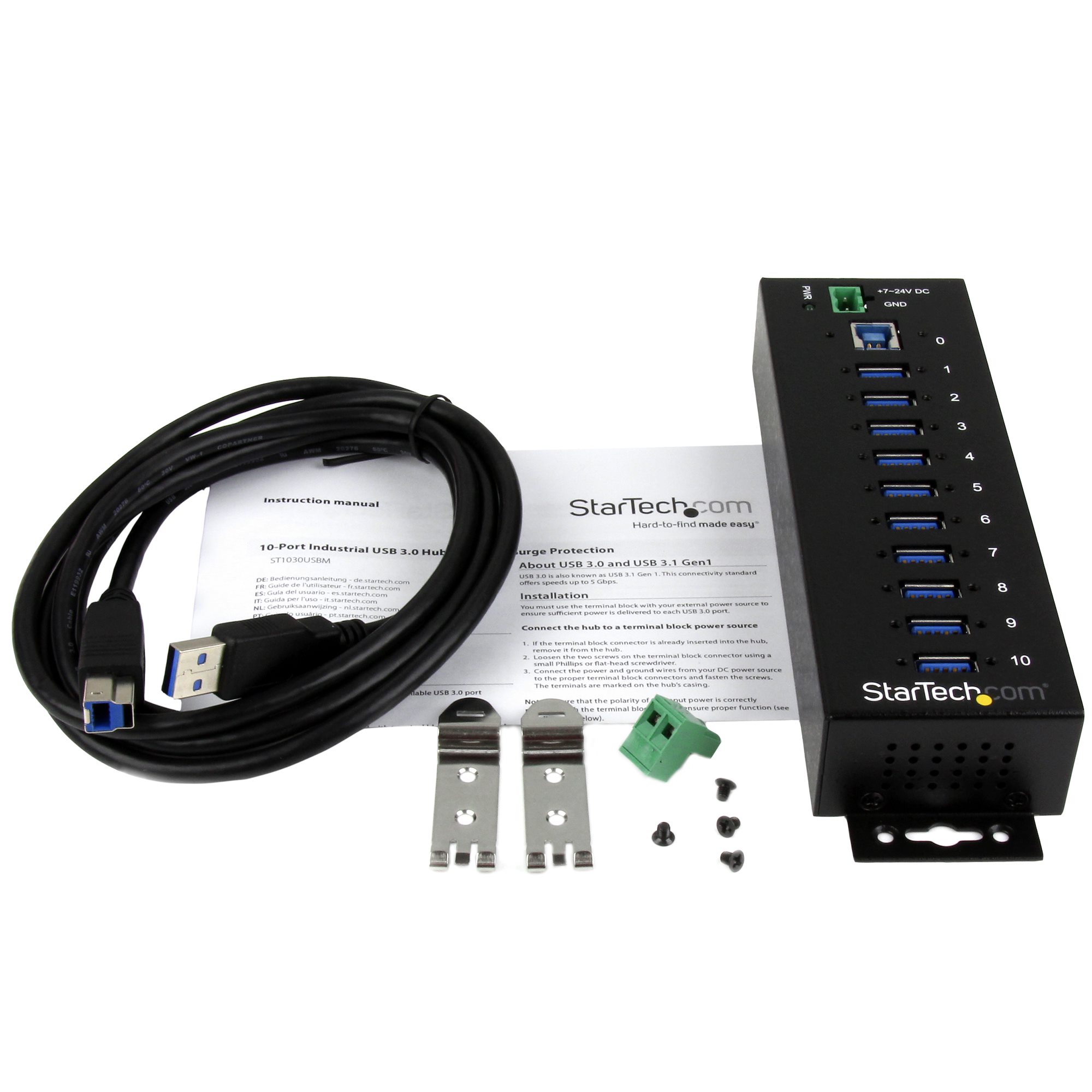 StarTech.com USB 3.0 Hub 10 Port