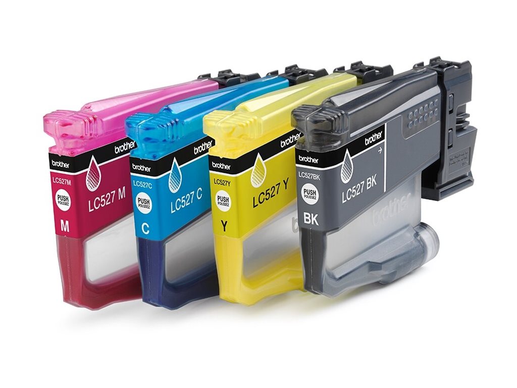Brother LC527 Value Pack 4er-Pack Schwarz Gelb Cyan Magenta