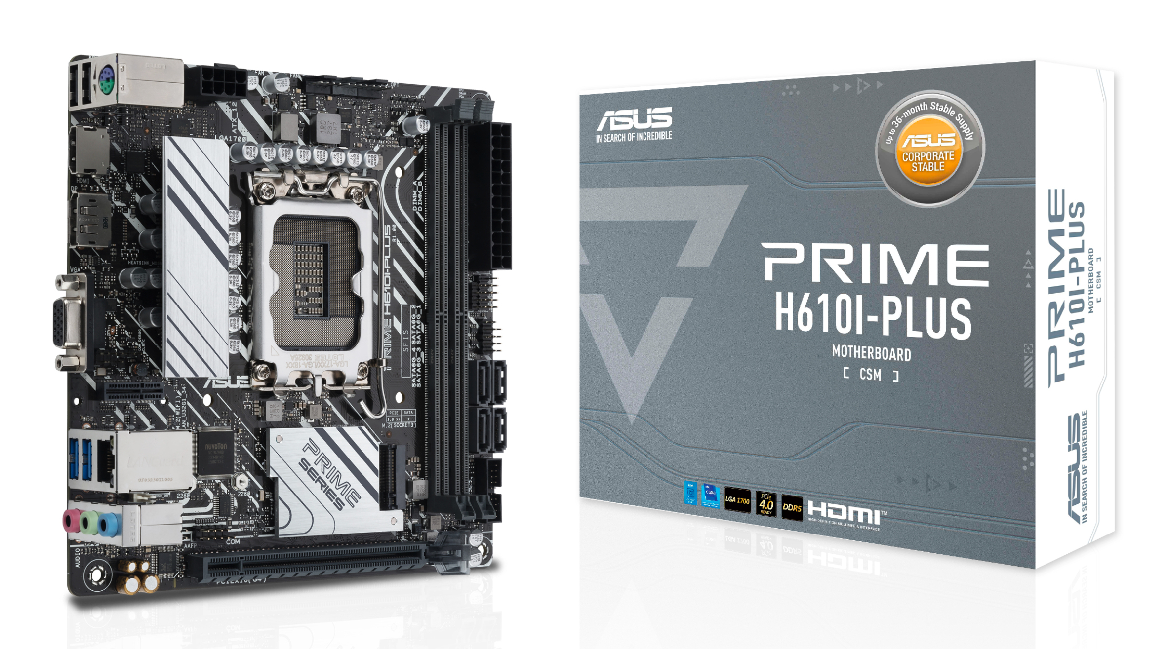 ASUS PRIME H610I-PLUS-CSM Mini-ITX H610