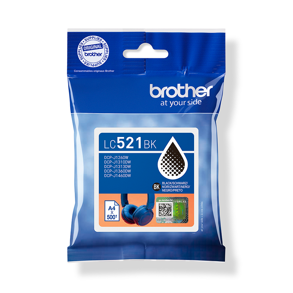 Brother LC521BK Schwarz original