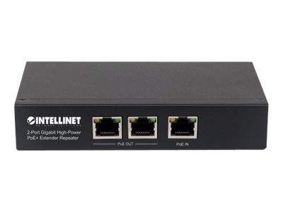Intellinet 2-Port Gigabit High-Power PoE+ Extender 100m