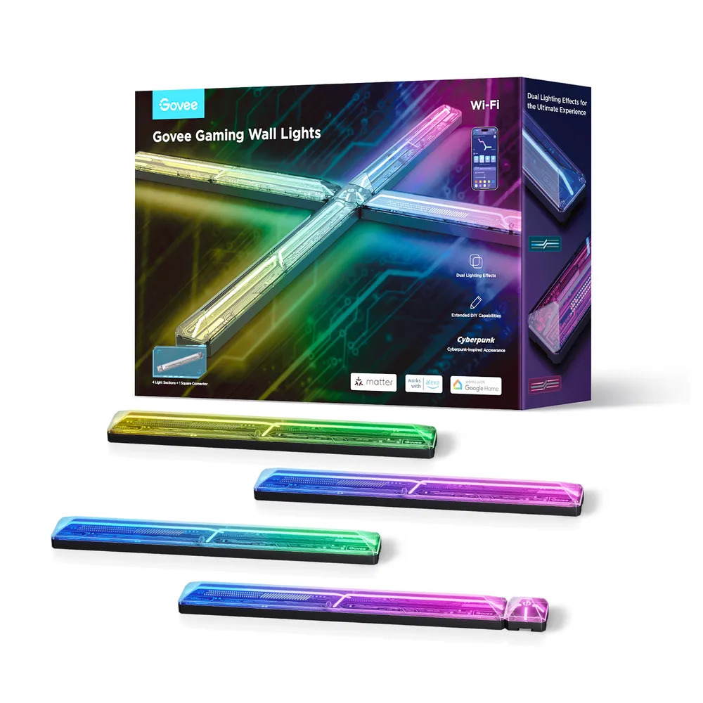 Govee Gaming Wall Light RGBIC 4+1