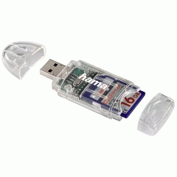 Hama Kartenleser 8-in-1 transparent