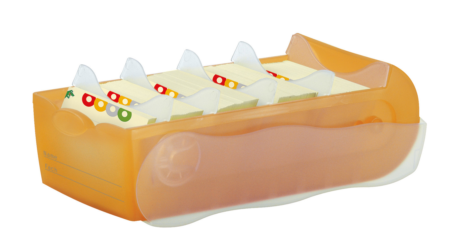 HAN Croco Karteikasten A8 500 Karteikarten orange