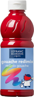 Lefranc Bourgeois Gouache Liquide Redimix Temperafarbe 500 ml Rot