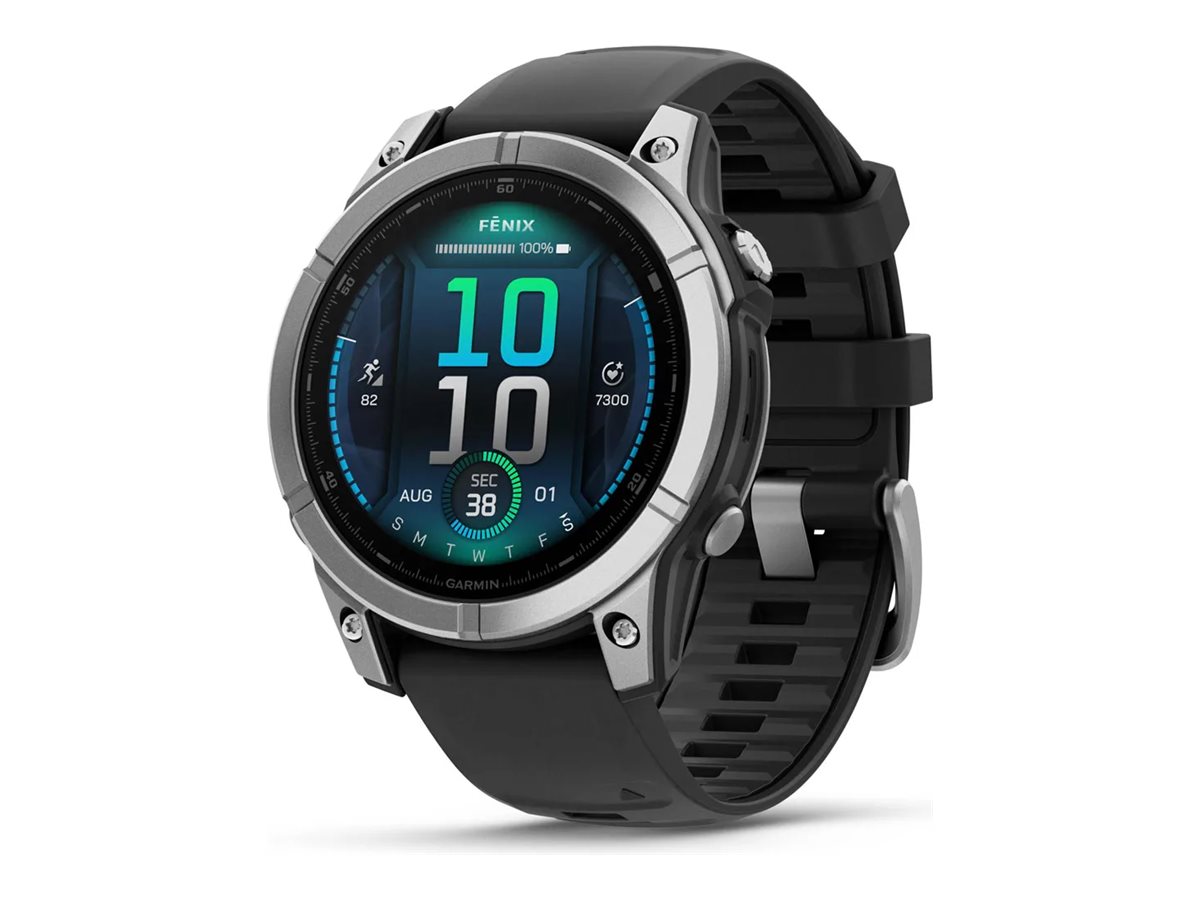 Garmin fenix E 47 mm Edelstahl Schwarz