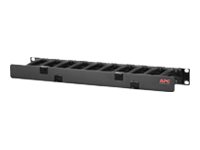 APC Horizontal Cable Manager 1Ux4Zoll 10 cm Deep SingleSided with Cover