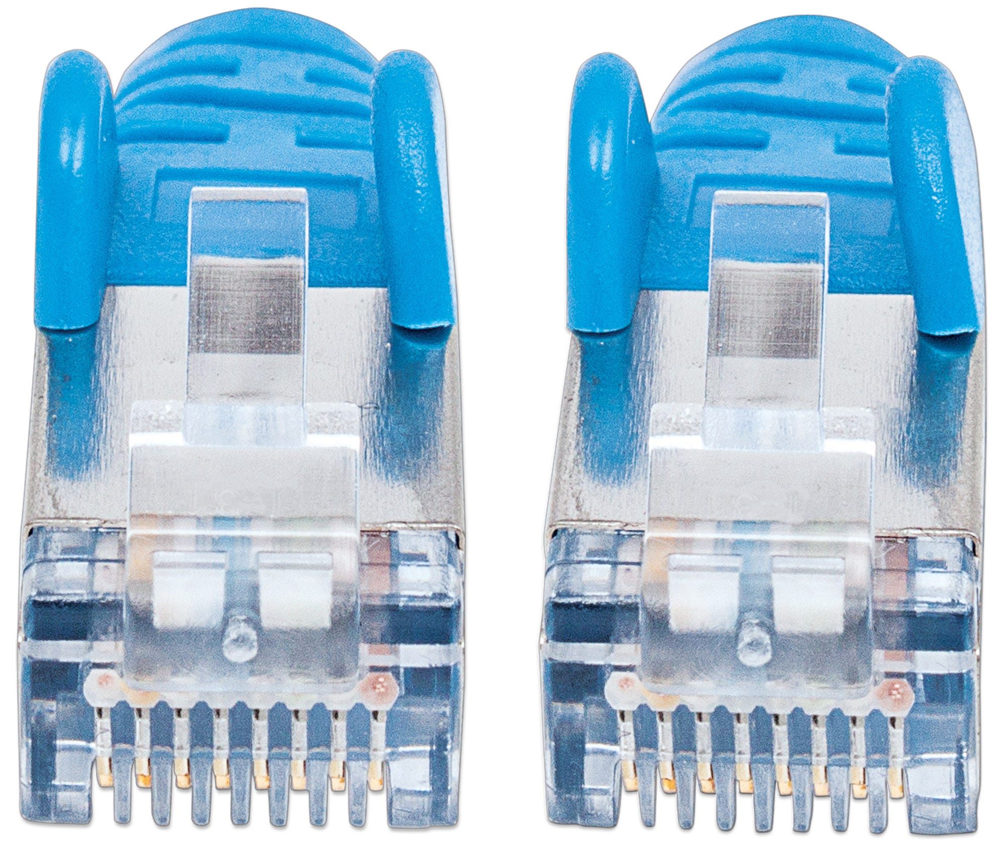 Intellinet Patchkabel Cat6A S/FTP 0,5m blau