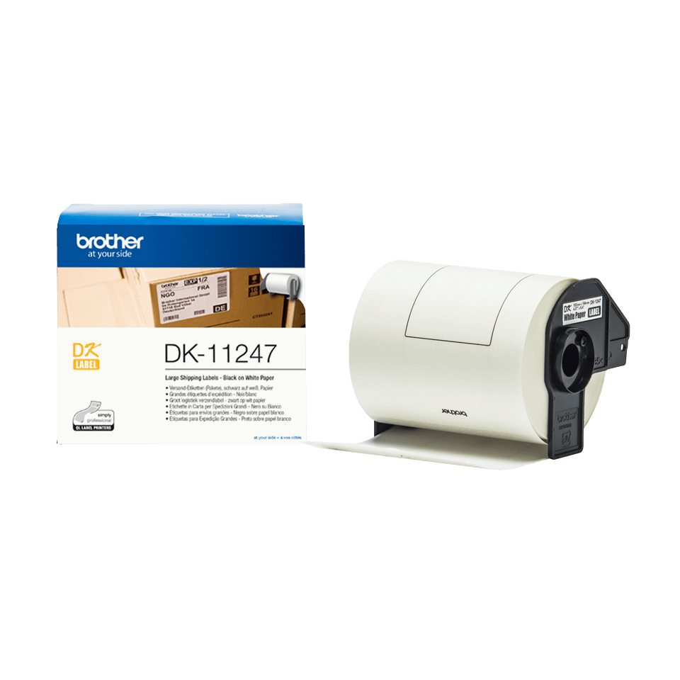 Brother DK-11247 Etiketten 103x164mm Schwarz auf Weiß
