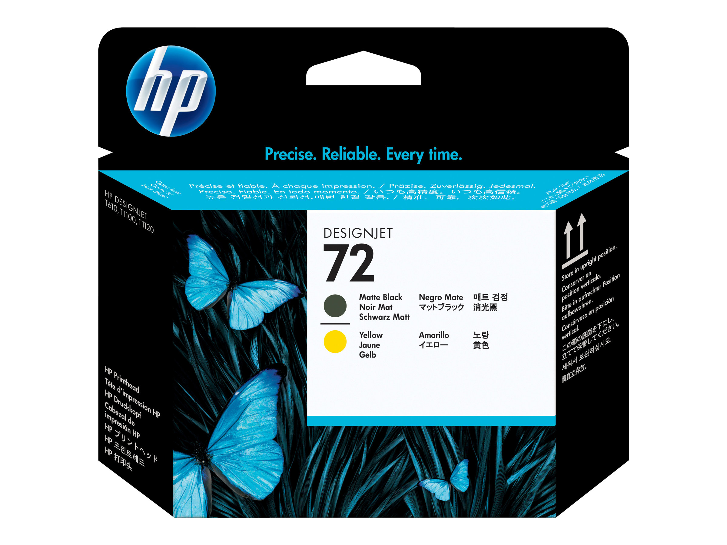 HP 72 Druckkopf Gelb Mattschwarz